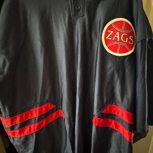 Gonzaga Bulldogs Player Issued #35 Basketball 2XL Navy and Red Bulldog College